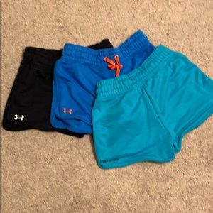 3 Pairs Women’s Under Armour Shorts